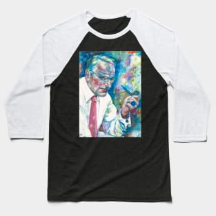 CARL JUNG - watercolor portrait .& Baseball T-Shirt